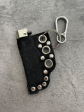Leather lighter case keychain + Lighter