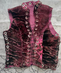One of of lace up pink top - M
