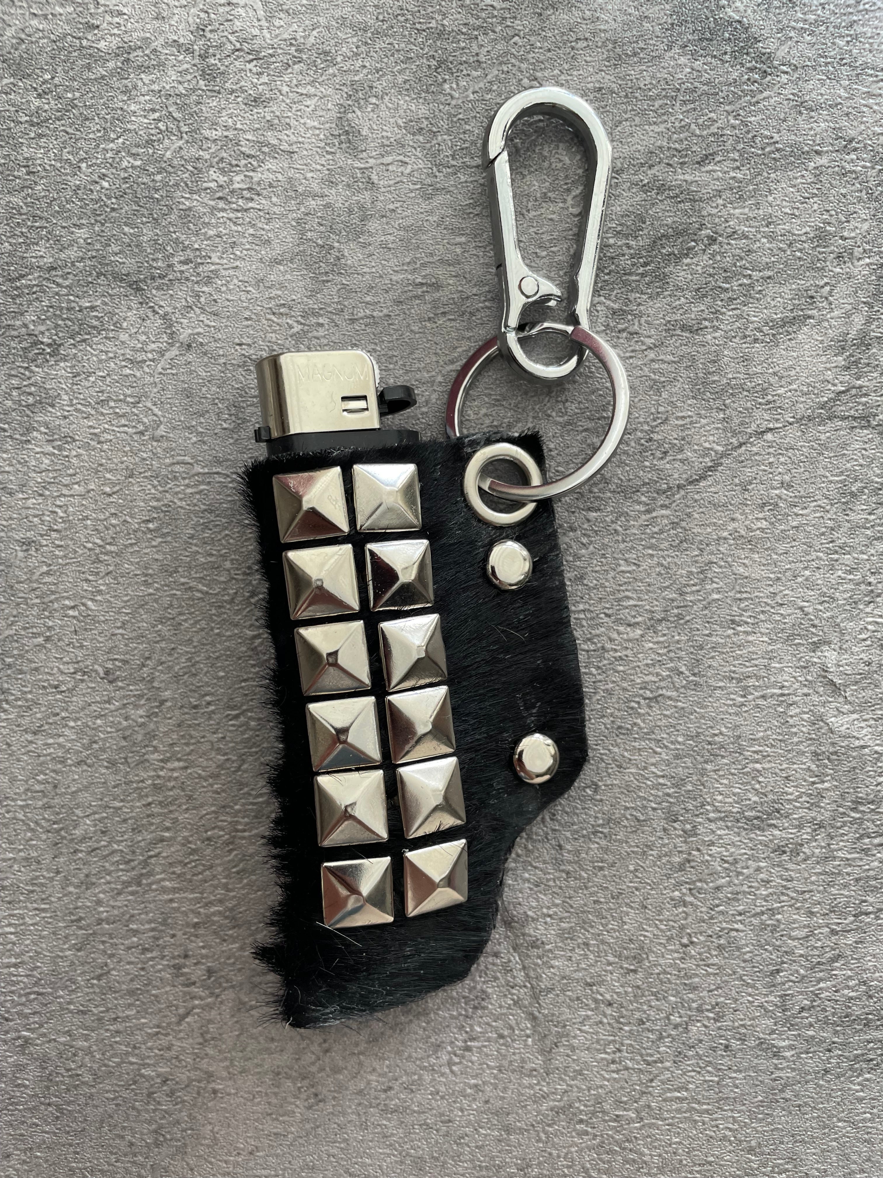 Leather lighter case keychain + Lighter