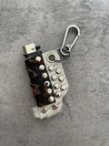Leather lighter case keychain + lighter